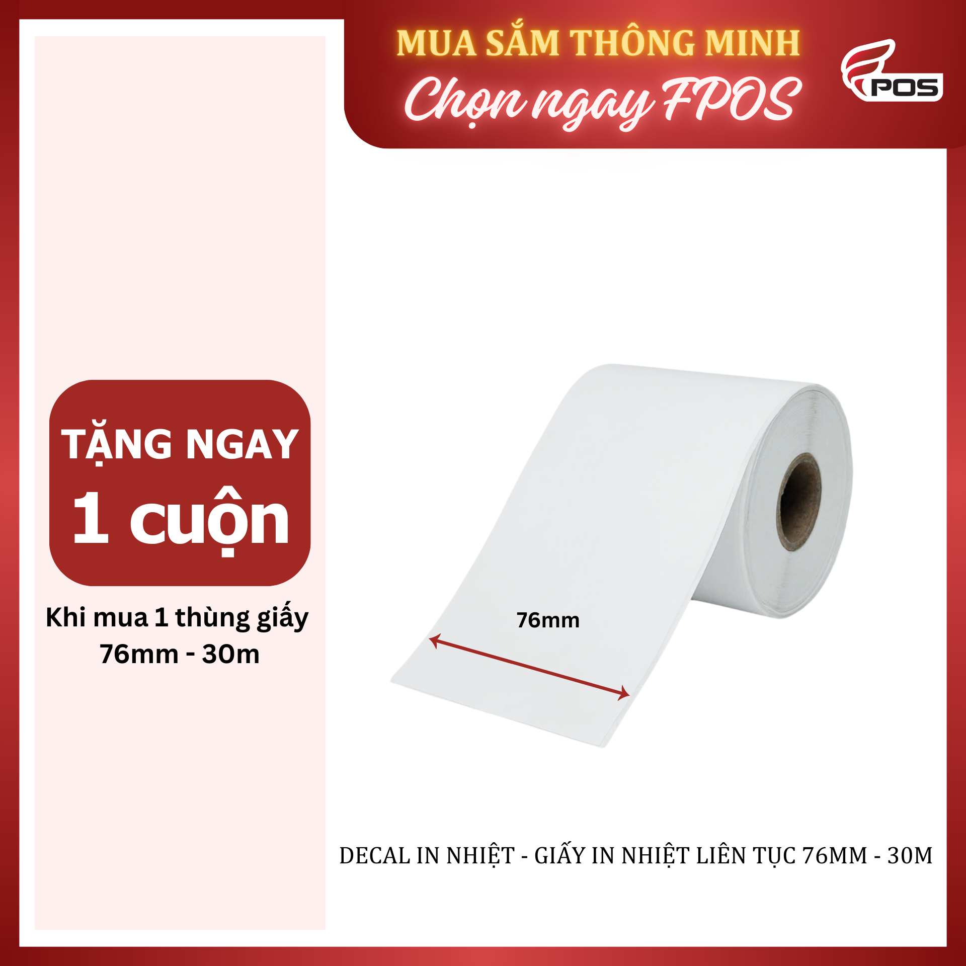 giay-in-ma-vach-nhiet-decal-nhiet-76mm Decal in nhiệt , giấy in nhiệt liên tục 76mmx 30m
