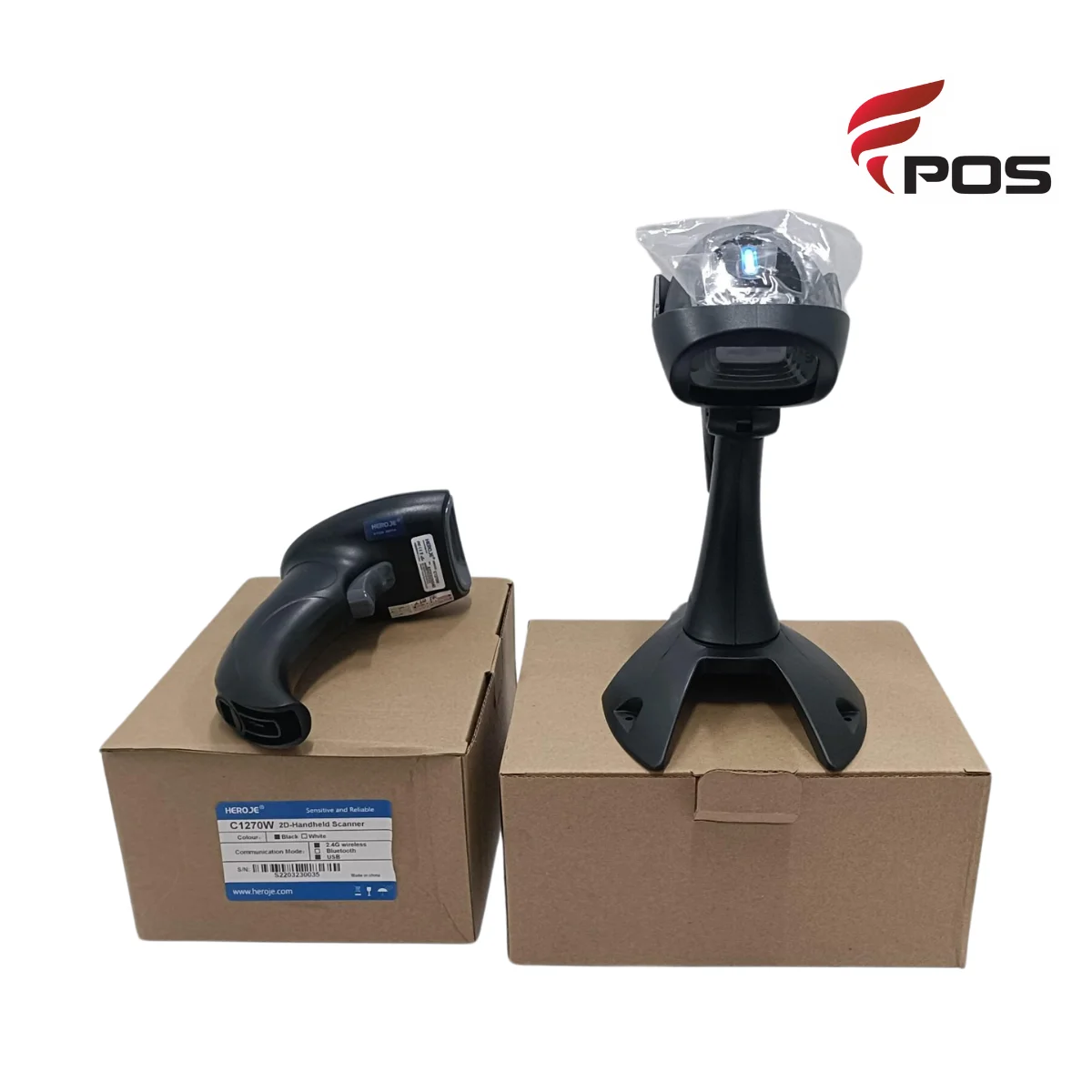 C1271W (2) MÁY QUÉT MÃ VẠCH KHÔNG DÂY HEROJE C1271W ( WIFI )