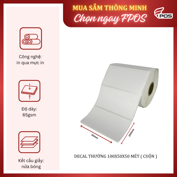 Decal thường 100X50x50 mét ( cuộn )