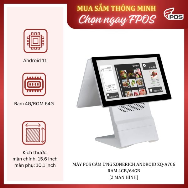 Máy POS Cảm Ứng Zonerich Android ZQ-A706