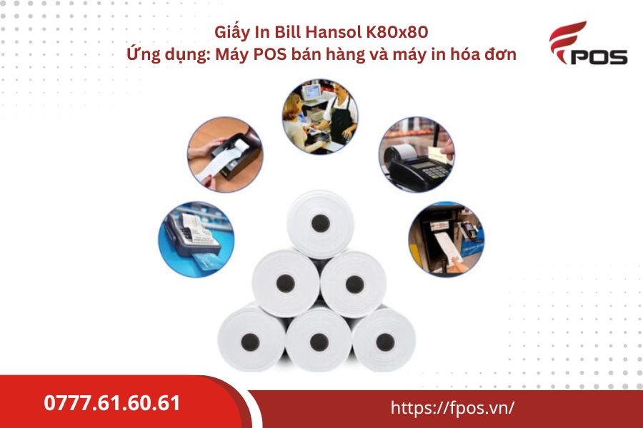 Giấy in bill Hansol K80x80mm